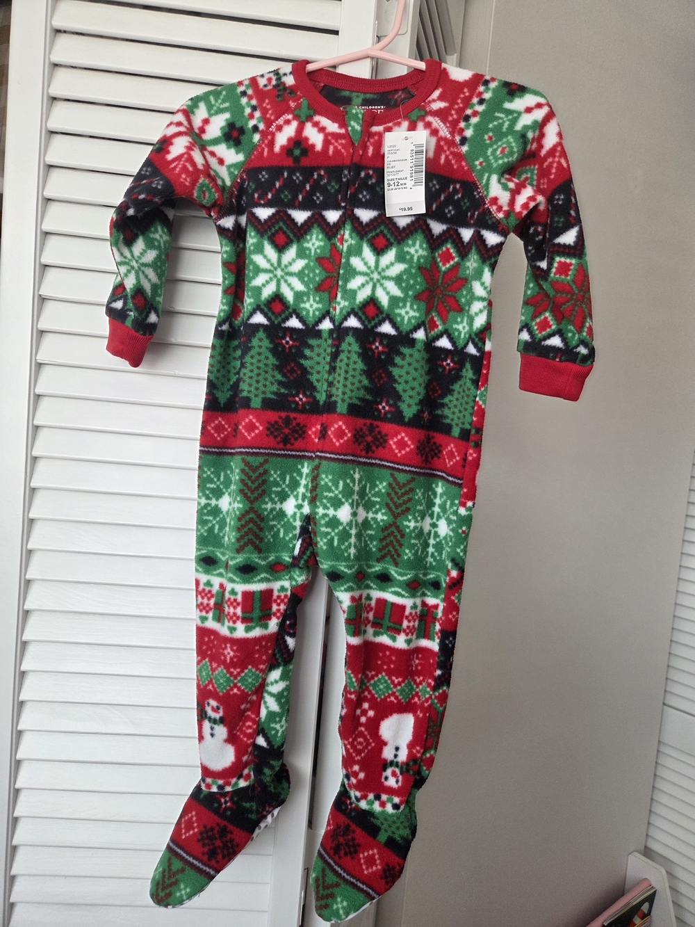 The Childrens Place Christmas Footie Pajamas